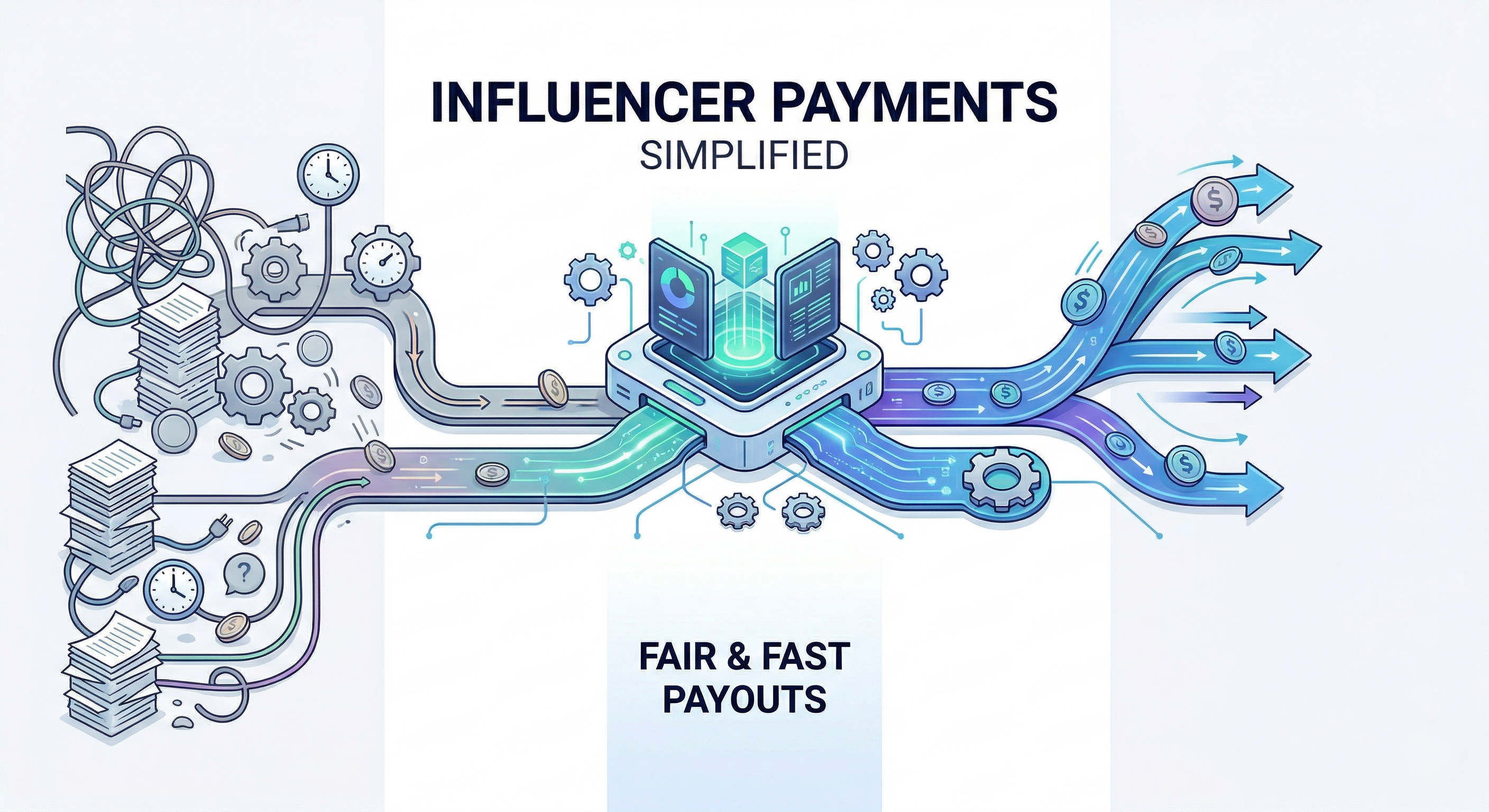 Influencer payments and contracts dashboard